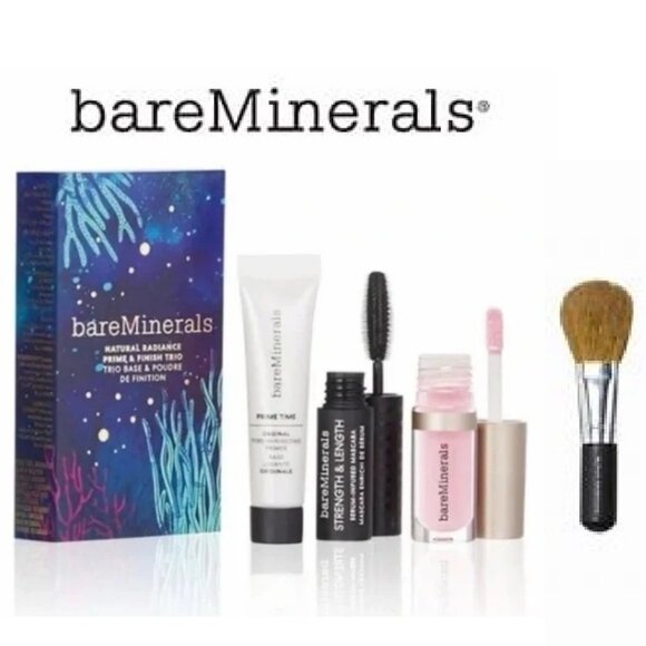 NEW ~ BAREMINERALS TRIO + FLAWLESS FACE BRUSH - Picture 1 of 9